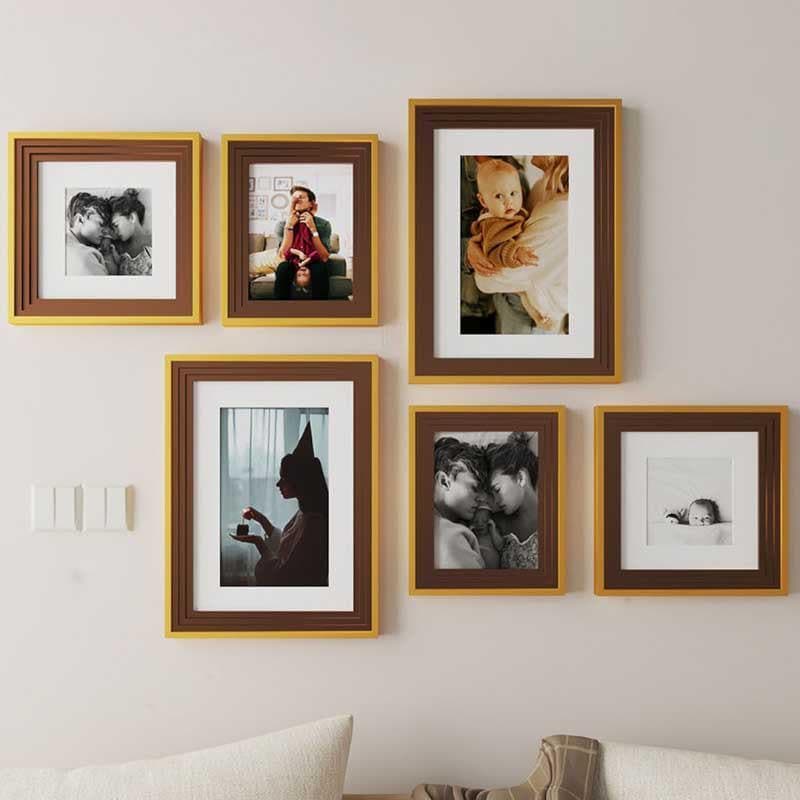 Buy Wall of Whimsies Wall Photo Frame - Set Of Six Photo Frames from Vaaree