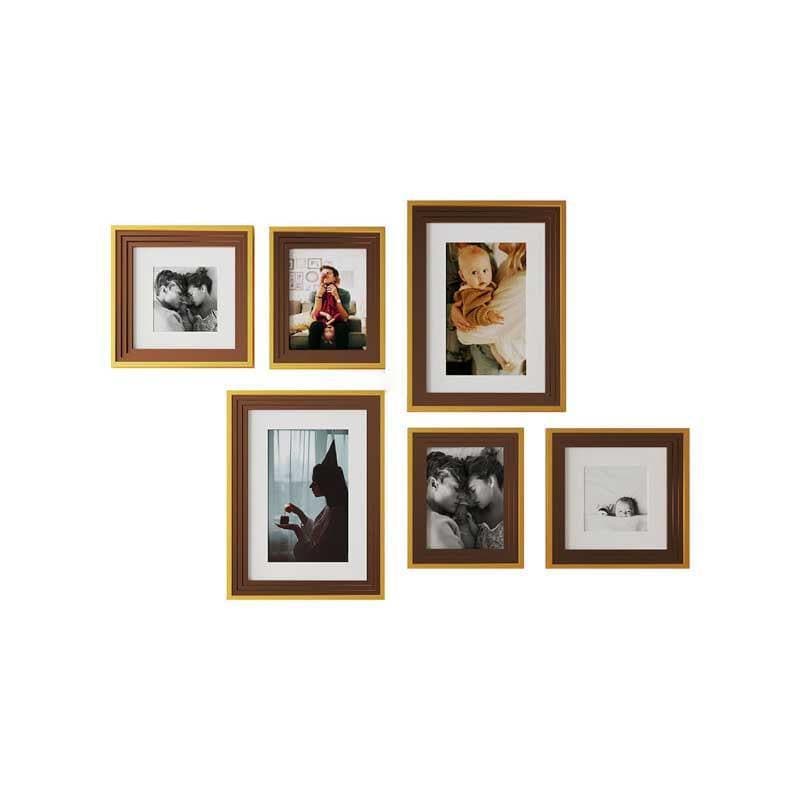 Buy Wall of Whimsies Wall Photo Frame - Set Of Six Photo Frames from Vaaree