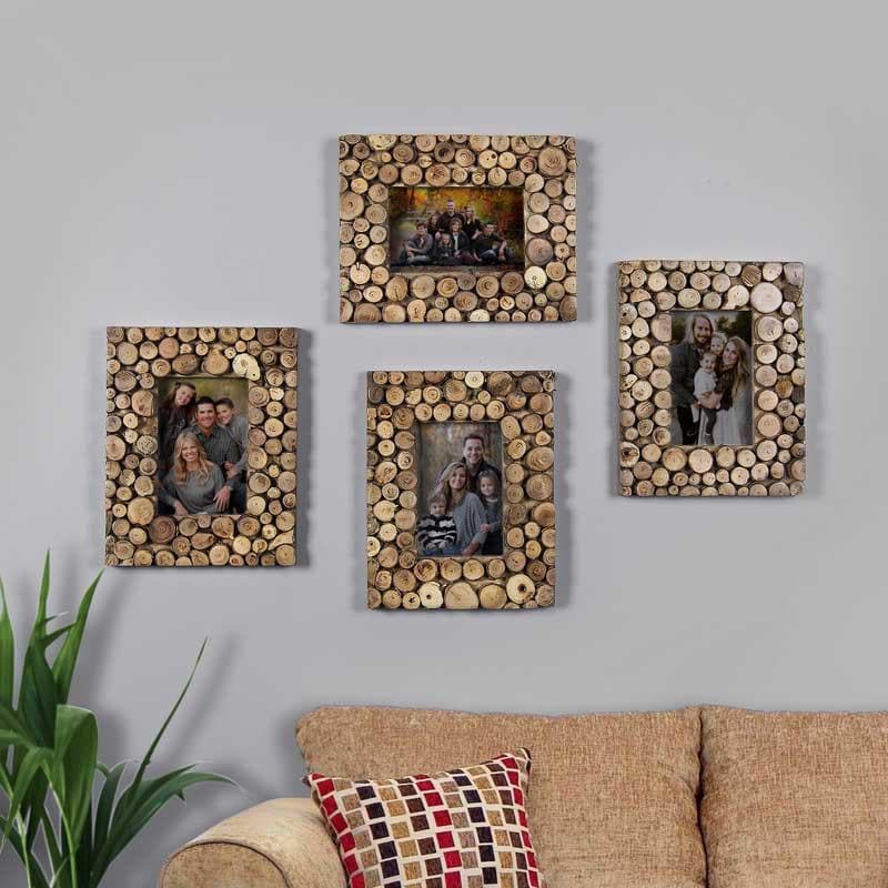 Buy Wood Blocks Photo Frame - Set Of Four Photo Frames from Vaaree