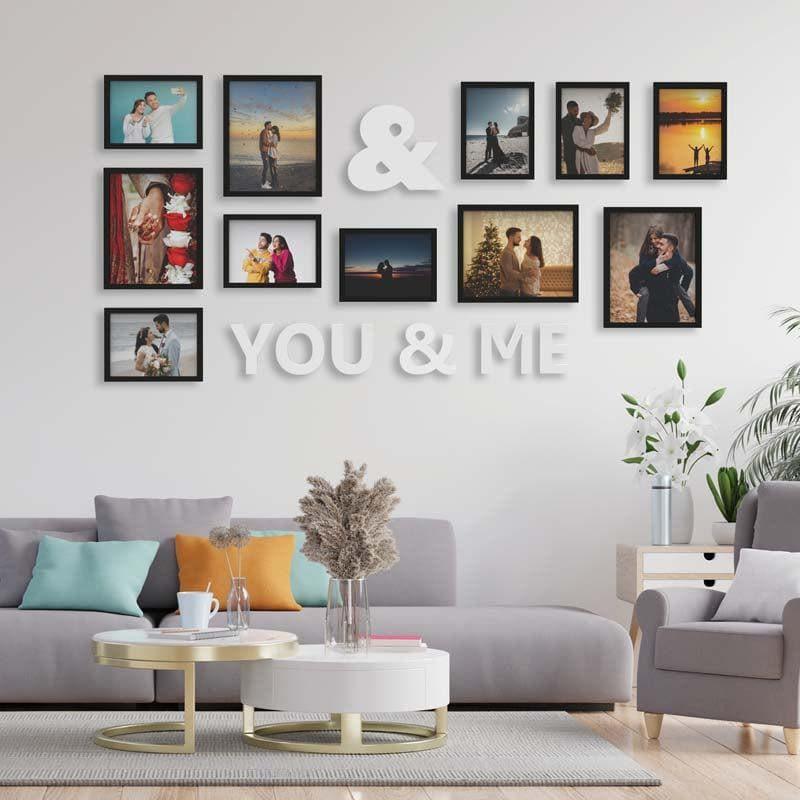 Buy You and Me Photo Frame Collage - Set Of Eleven Photo Frames from Vaaree