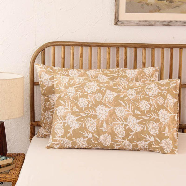 Buy Genda Phool Pillow - Beige Pillow Covers from Vaaree