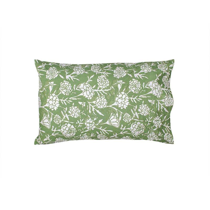 Buy Genda Phool Pillow - Green Pillow Covers from Vaaree