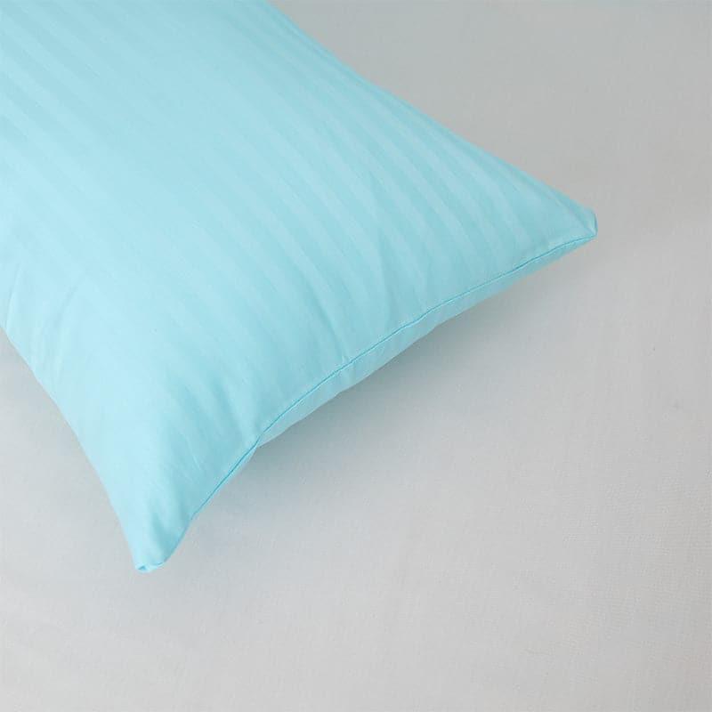 Buy Pillow Covers - Cornae Striped Pillow Cover (Aqua Blue) - Set Of Four at Vaaree online