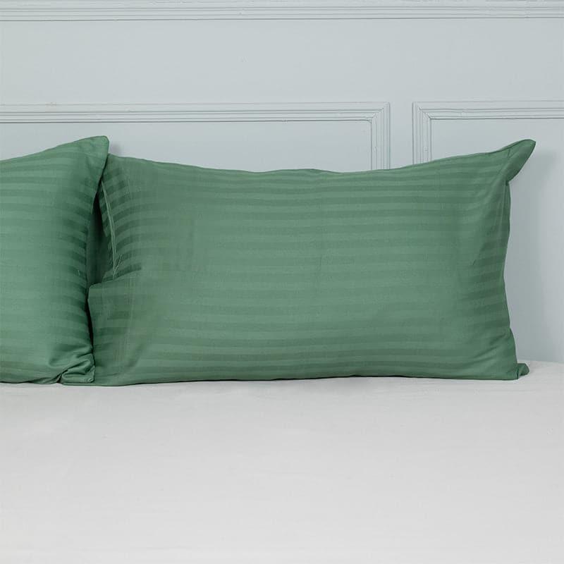 Buy Cornae Striped Pillow Cover (Green) - Set Of Two Pillow Covers from Vaaree