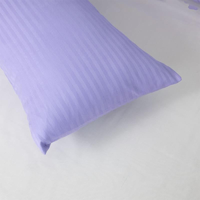 Buy Pillow Covers - Cornae Striped Pillow Cover (Lavender) - Set Of Four at Vaaree online