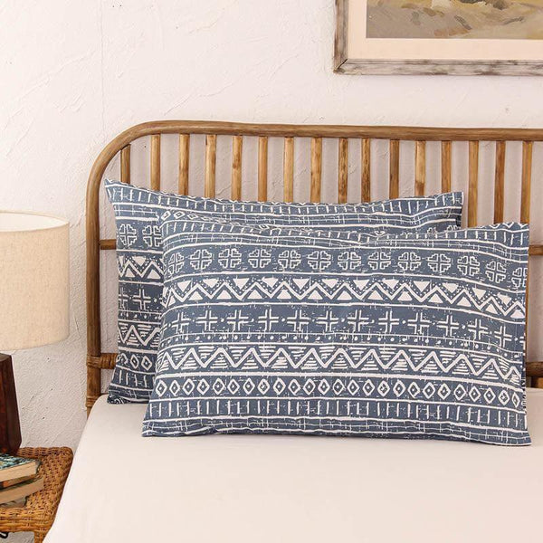 Buy Kullu Patti Pillow - Blue Pillow Covers from Vaaree