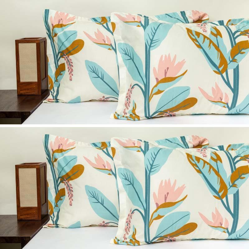 Buy Fleur de'abstracto Pillow cover - Set of Four Pillow Covers from Vaaree