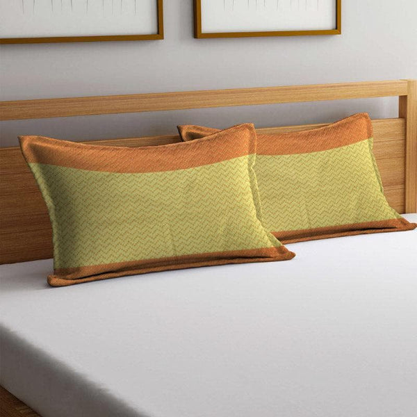 Buy Pillow Covers - Kairavi Pillow Cover (Orange) - Set Of Two at Vaaree online