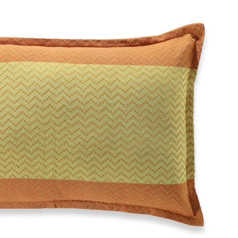 Buy Kairavi Pillow Cover (Orange) - Set Of Two Pillow Covers from Vaaree