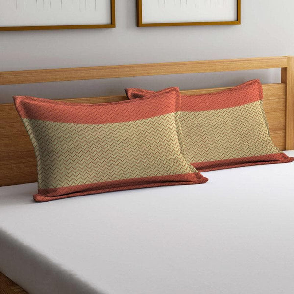 Buy Kairavi Pillow Cover (Red) - Set Of Two Pillow Covers from Vaaree