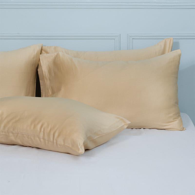 Buy Remy Solid Pillow Cover (Beige) - Set Of Four Pillow Covers from Vaaree