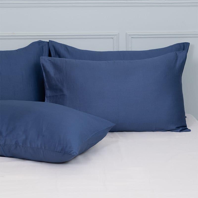 Buy Remy Solid Pillow Cover (Indigo) - Set Of Four Pillow Covers from Vaaree