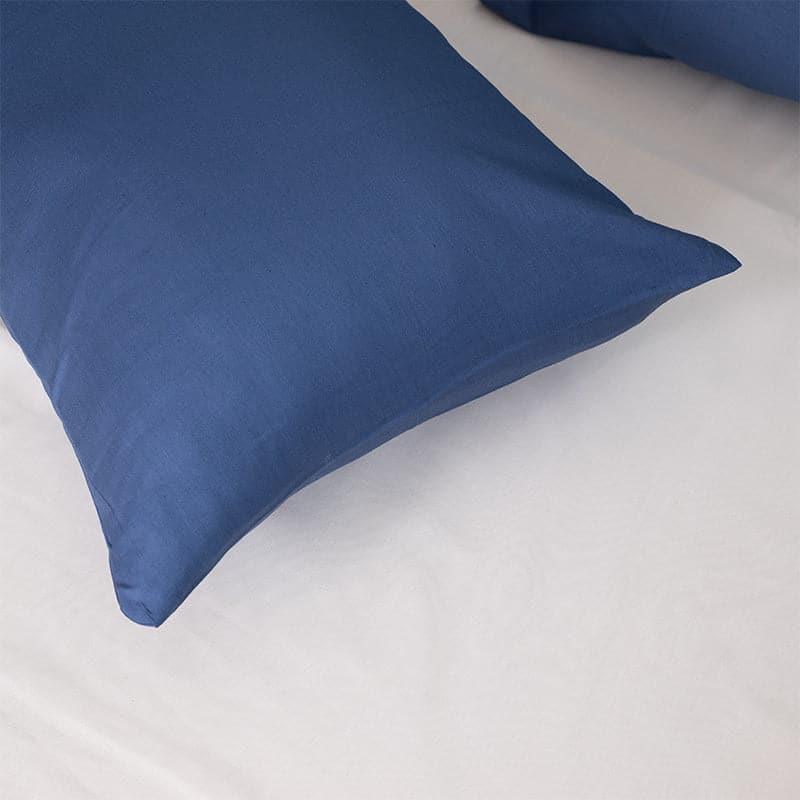 Buy Remy Solid Pillow Cover (Indigo) - Set Of Four Pillow Covers from Vaaree