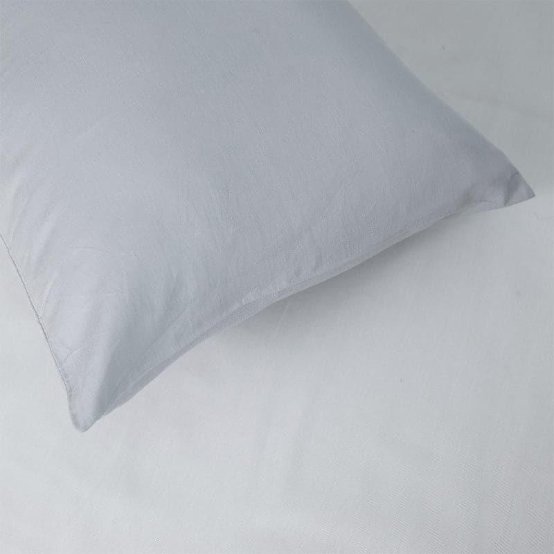 Buy Pillow Covers - Remy Solid Pillow Cover (Silver) - Set Of Two at Vaaree online