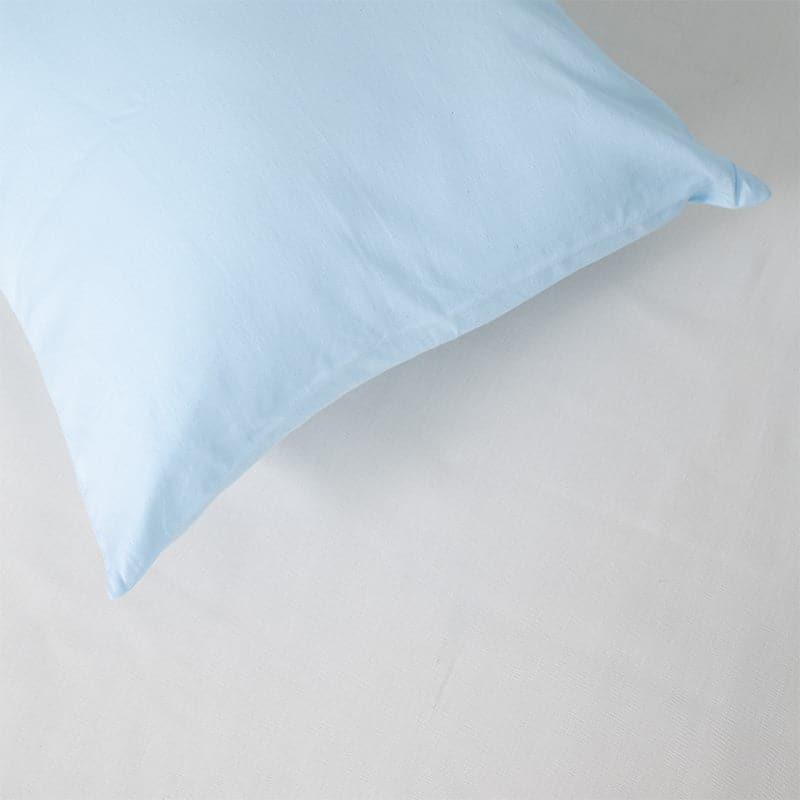 Buy Remy Solid Pillow Cover (Sky Blue) - Set Of Two Pillow Covers from Vaaree