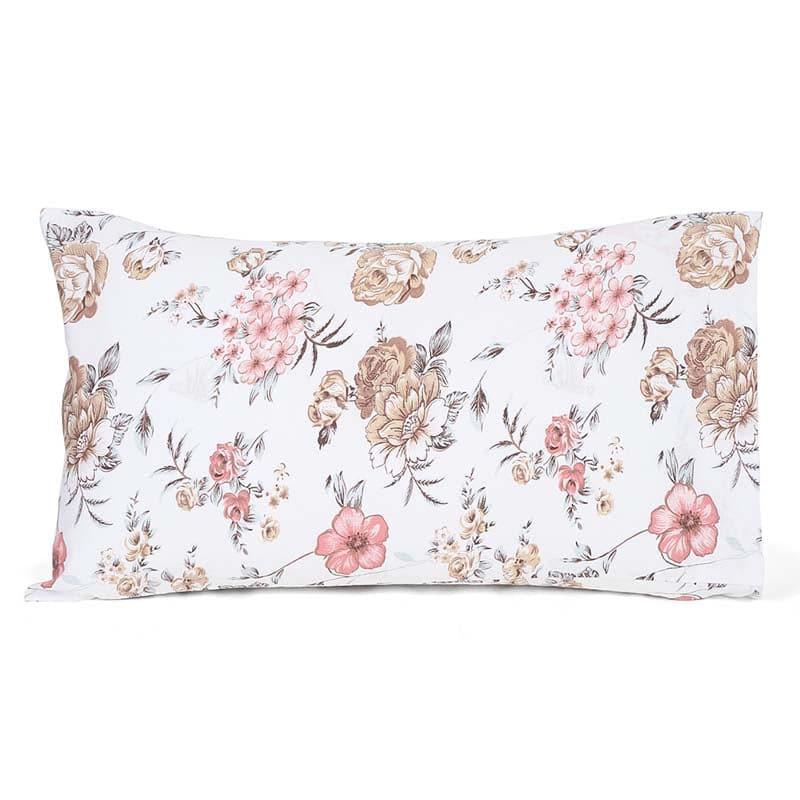 Buy Rose Bloom Pillow Covers (Pink)- Set Of Two Pillow Covers from Vaaree