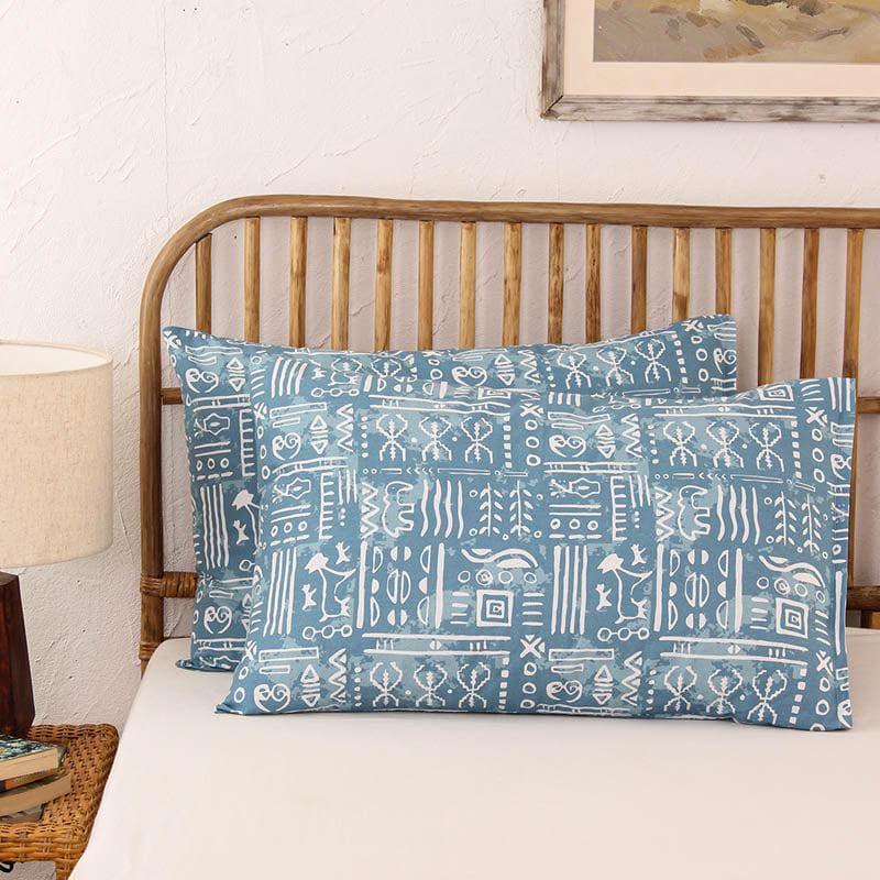 Buy Gamathi Pillow - Blue Pillow Covers from Vaaree