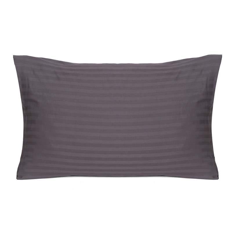 Buy Striped Wonder Pillow Cover (Grey) - Set Of Two Pillow Covers from Vaaree