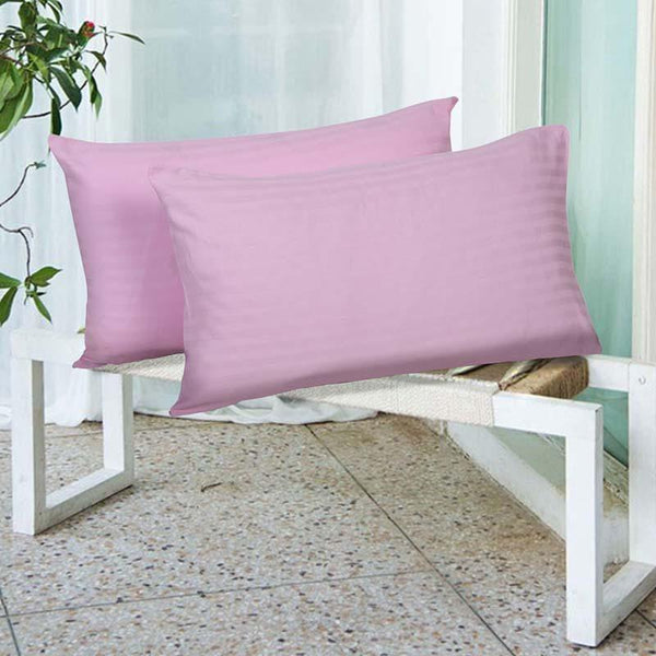 Buy Striped Wonder Pillow Cover (Pink) - Set Of Two Pillow Covers from Vaaree