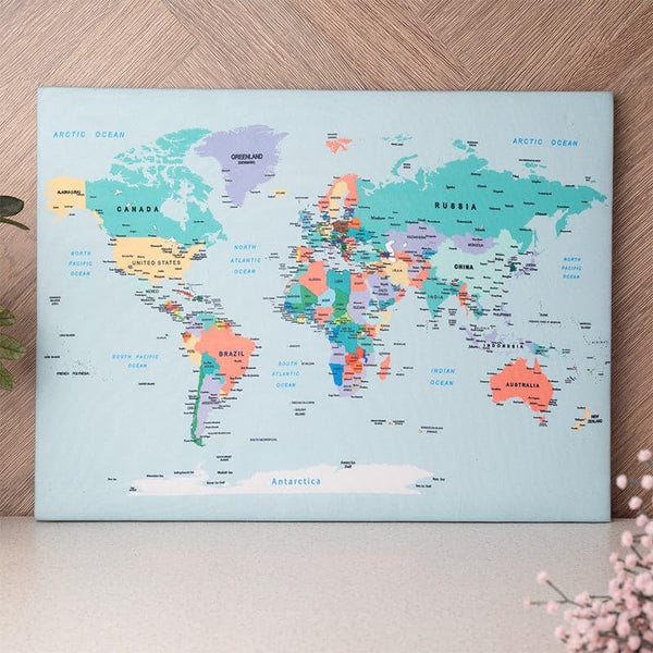 Pin Board - World Map Pinboard