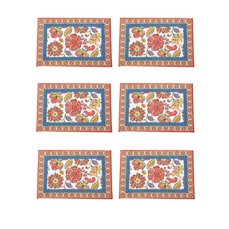 Buy Classic Wonder Table Mat - Set Of Six Table Mats from Vaaree