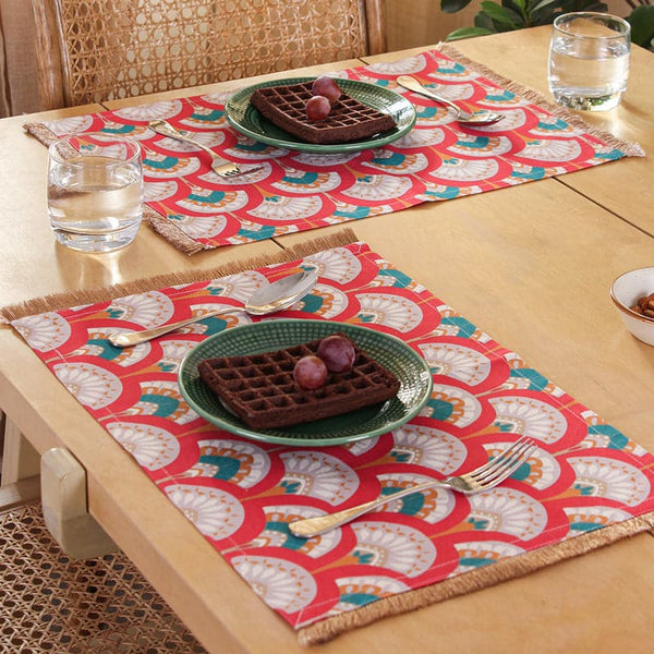 Table Mat - Mysore Mayoor Placemat - Set Of Two