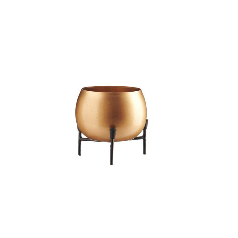 Buy Eukene Metal Planter - Gold Planter Stand from Vaaree