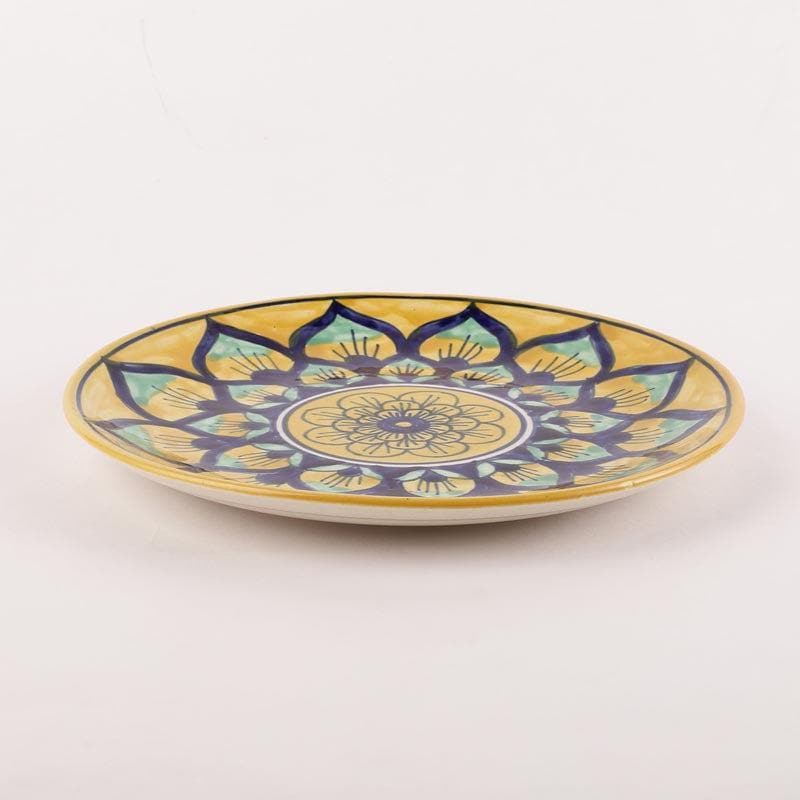 Buy Mindful Mandala Dinner Plate With Two Bowls Plate & bowl from Vaaree