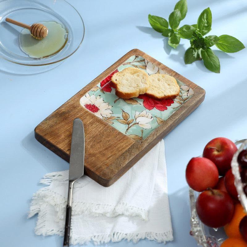 Buy Aimee Floral Serving Tray Platter from Vaaree