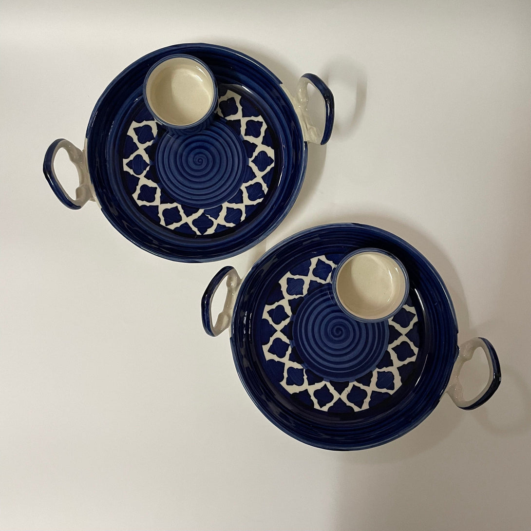 Platter - Alkina Platter Blue - Set Of Two