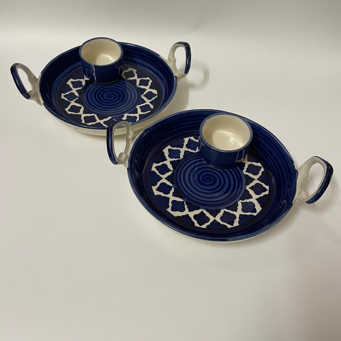 Platter - Alkina Platter Blue - Set Of Two