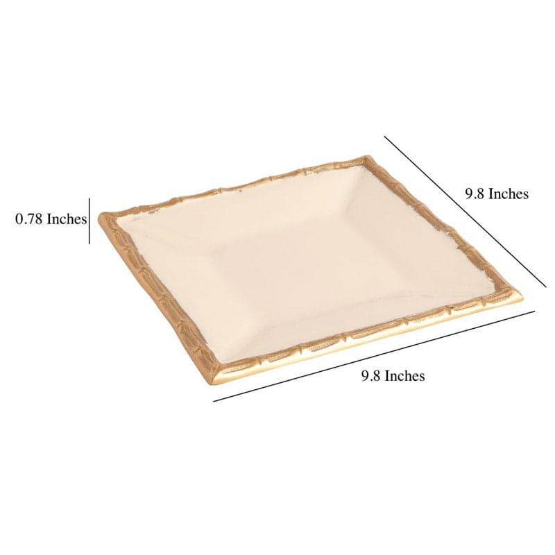 Buy Arianne Aluminium Platter - Gold Platter from Vaaree