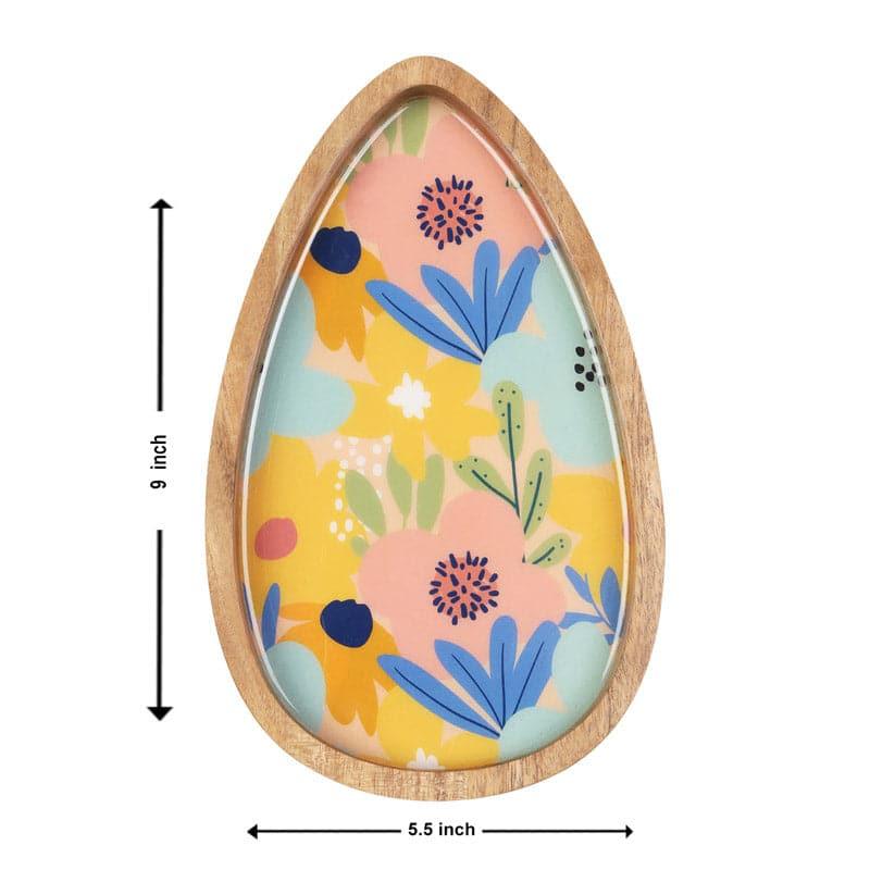 Buy Bloomo Wooden Platter Platter from Vaaree