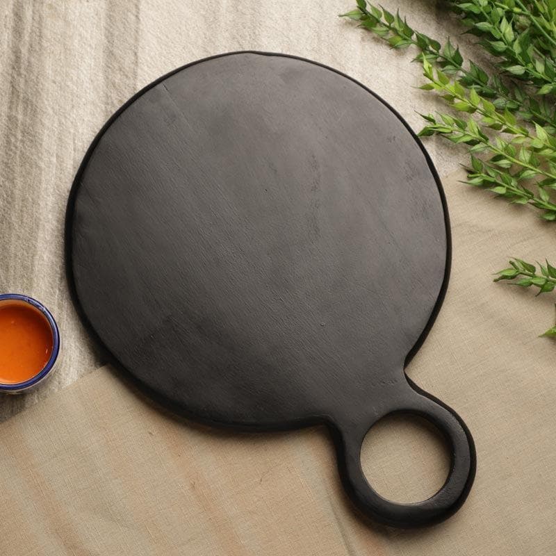 Platter - Bosca Circular Wooden Serving Platter - Black