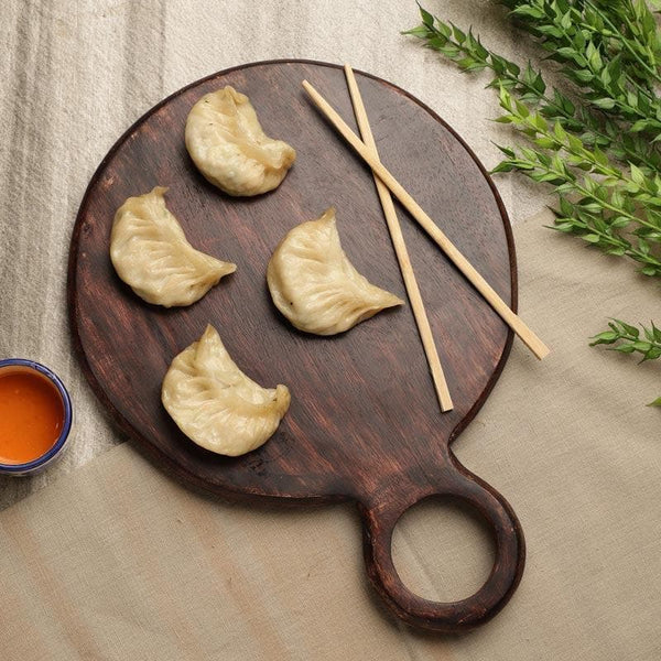 Platter - Bosca Circular Wooden Serving Platter - Brown