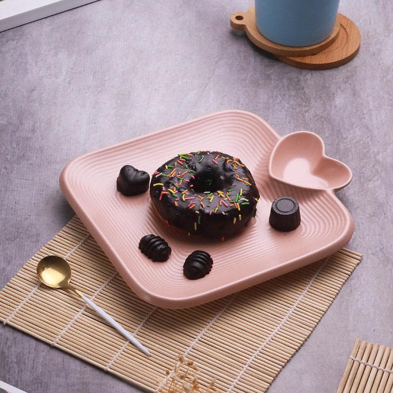 Buy Chip And Dip Plate - Pink Platter from Vaaree