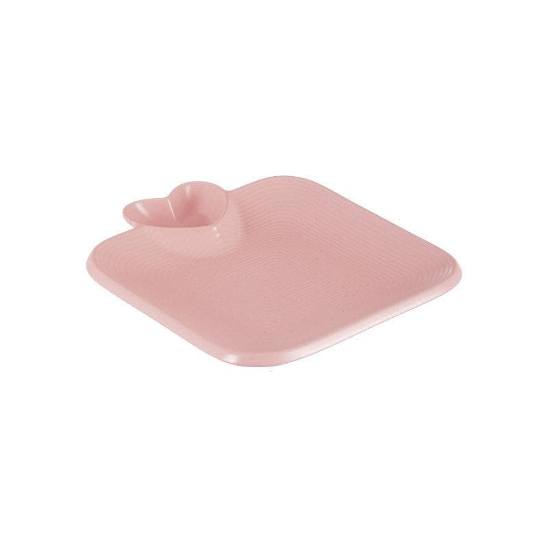 Buy Platter - Chip And Dip Plate - Pink at Vaaree online