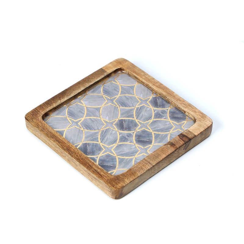 Platter - Chiva Wooden Square Mangowood Platter