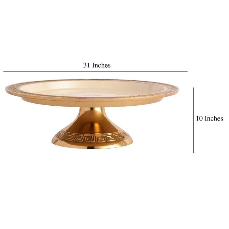 Buy Danae Aluminium Platter - Gold Platter from Vaaree