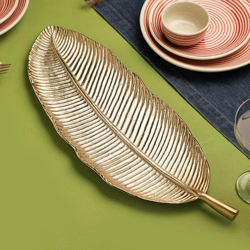 Buy Dervo Leaf Platter Platter from Vaaree