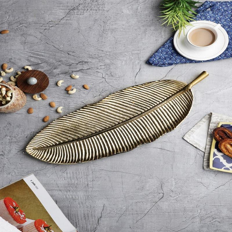 Buy Dervo Leaf Platter Platter from Vaaree