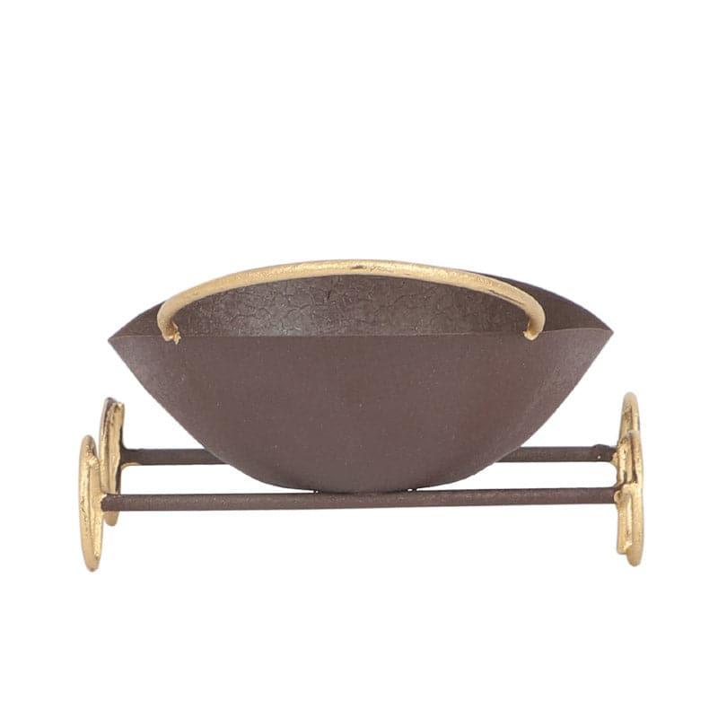 Platter - Double Leaf Platter - Brown