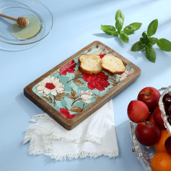 Buy Platter - Elodie Floral Serving Tray at Vaaree online