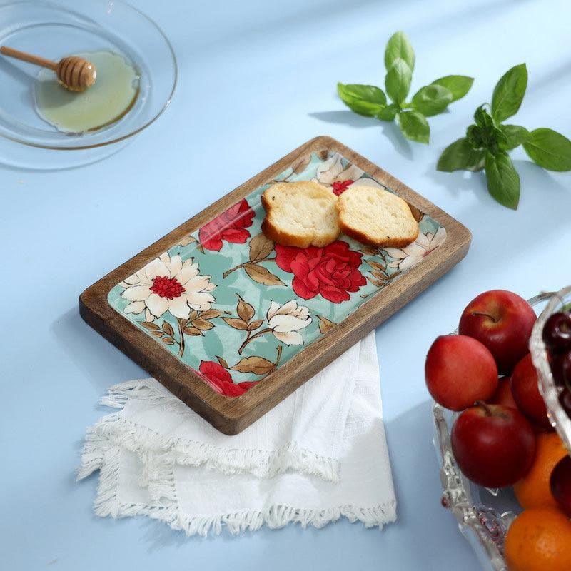 Buy Elodie Floral Serving Tray Platter from Vaaree