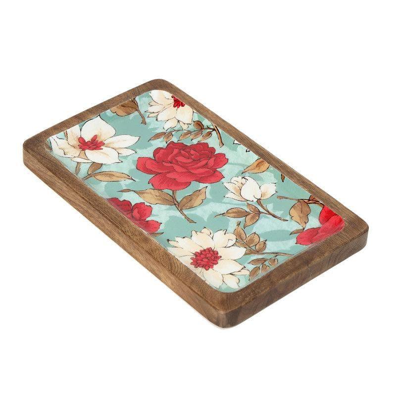 Buy Elodie Floral Serving Tray Platter from Vaaree