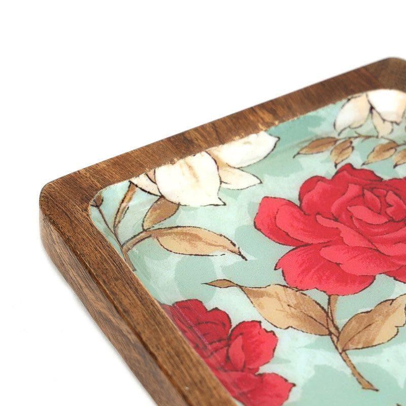 Buy Elodie Floral Serving Tray Platter from Vaaree