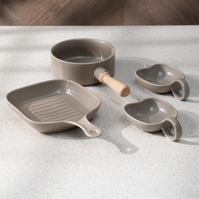 Buy Platter - Gelda Platter (Coffee) - Set Of Four at Vaaree online