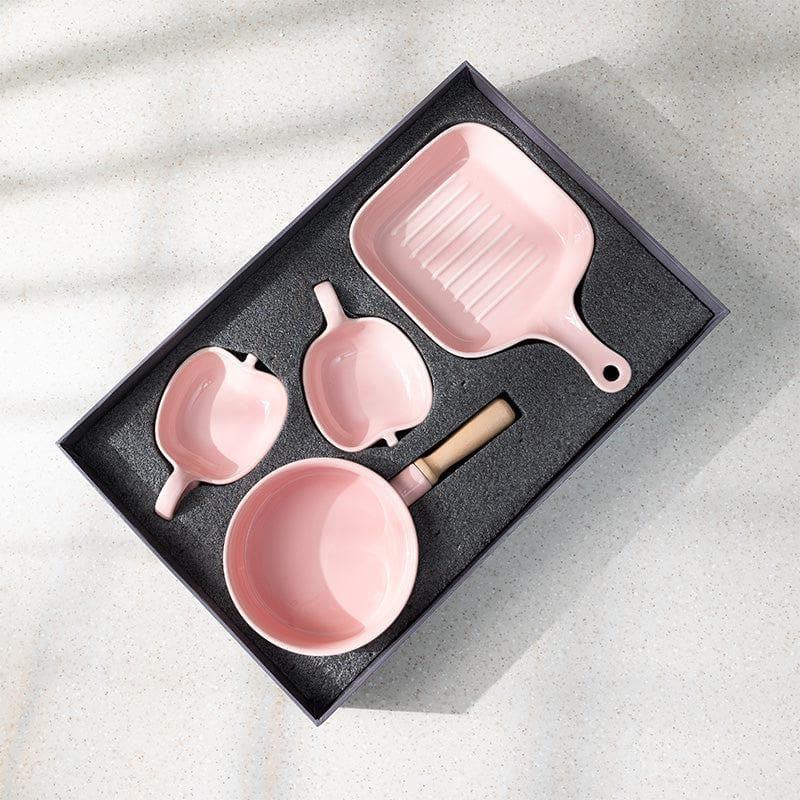 Platter - Gelda Platter (Pink) - Set Of Four