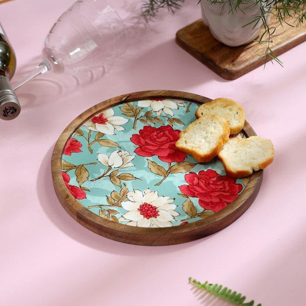 Buy Platter - Hetty Floral Circular Serving Tray at Vaaree online