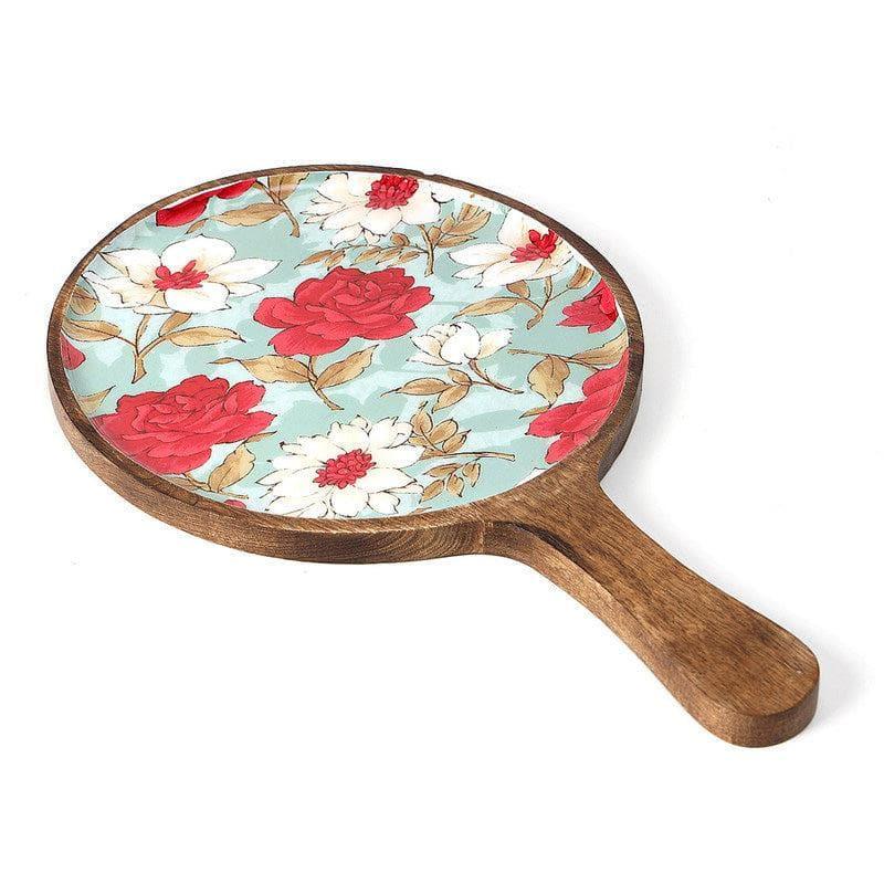 Buy Hetty Floral Pizza Platter Platter from Vaaree